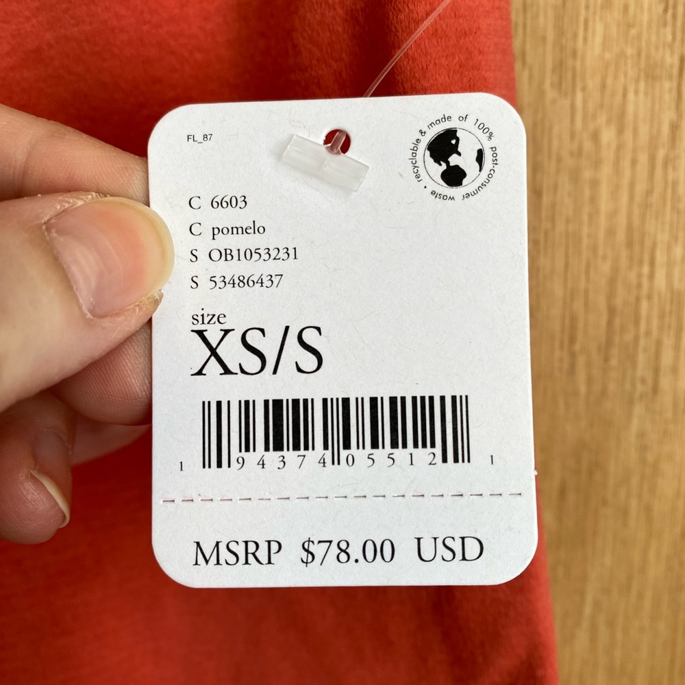NWT Free People Good Karma Leggings in Pomelo - XS/S - Picture 7 of 8
